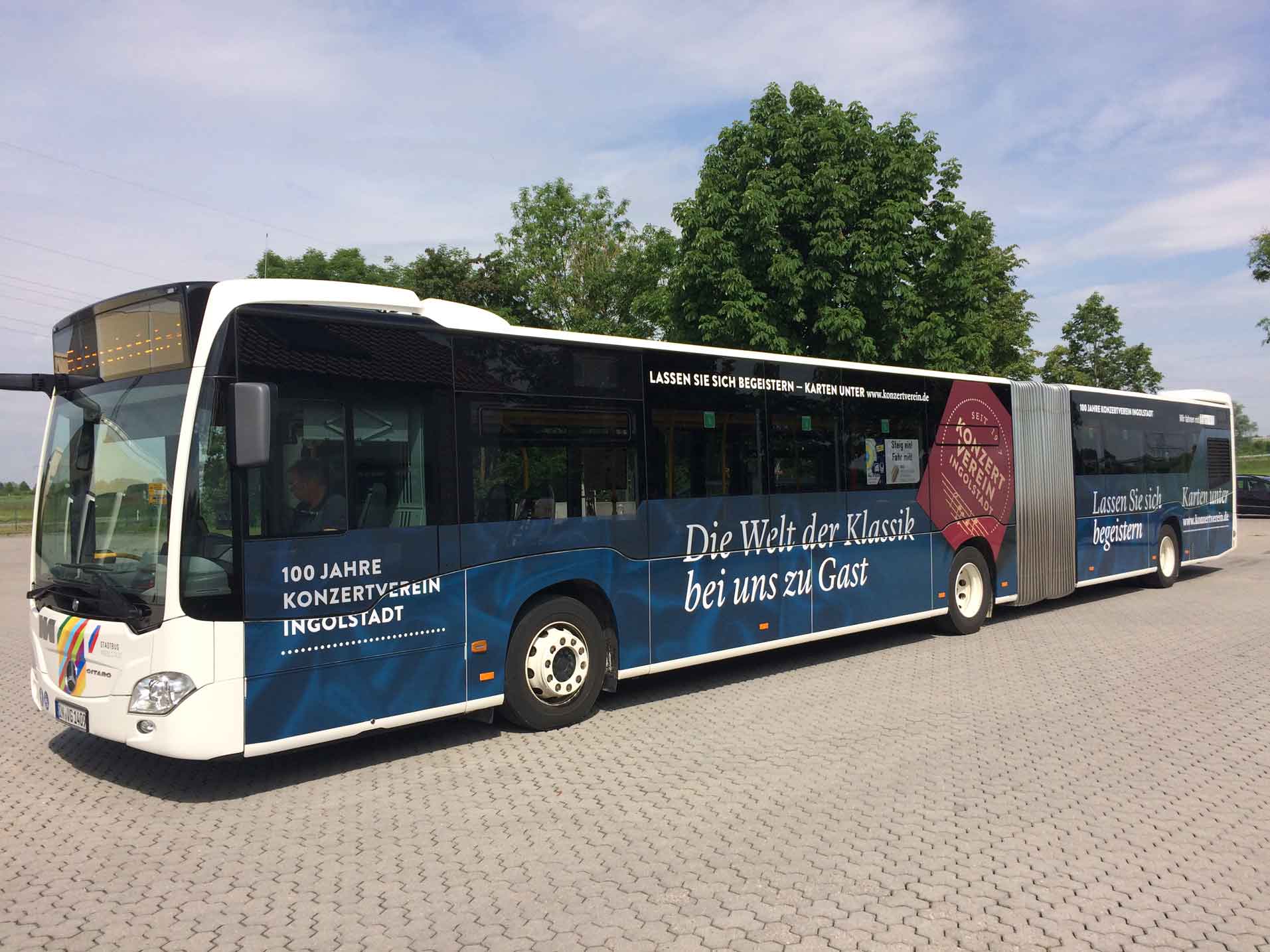 Buswerbung Konzertverein Ingolstadt